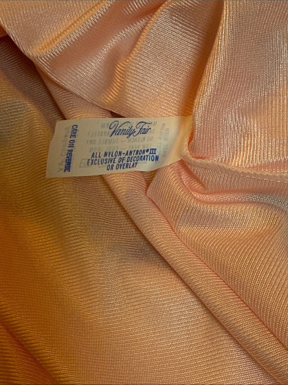 Vintage 90s Vanity Fair Pink Satin Nylon Pajama Set NWT Lace M - Picture 8 of 9